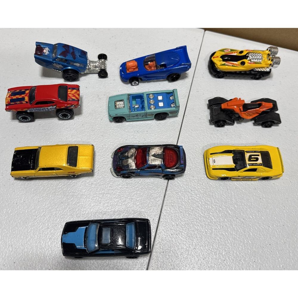 Lot Of 10 Hot Wheels Die Cast Cars Toy Cars Vehicles Colorful